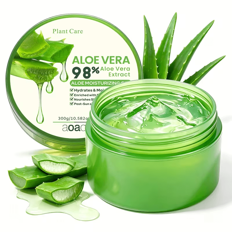 300ml/10.5fl.oz Aloe Vera Gel Ruumiin ja Kasvojen Hoitotuote Kuivuudesta, Karkeudesta Johansson Voide Lämminhoito####-2