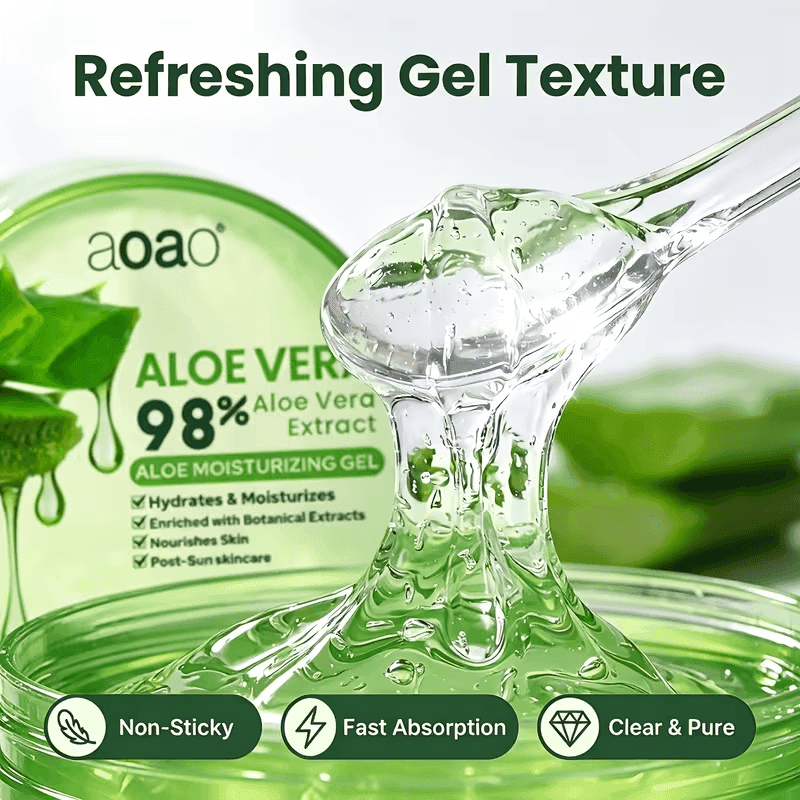 300ml/10.5fl.oz Aloe Vera Gel Ruumiin ja Kasvojen Hoitotuote Kuivuudesta, Karkeudesta Johansson Voide Lämminhoito####-6