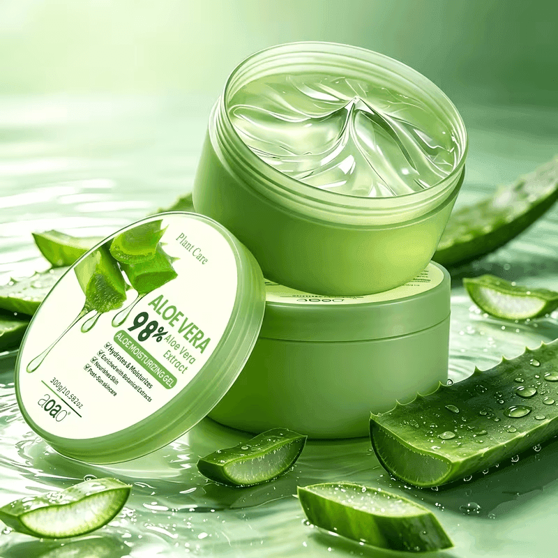 300ml/10.5fl.oz Aloe Vera Gel Ruumiin ja Kasvojen Hoitotuote Kuivuudesta, Karkeudesta Johansson Voide Lämminhoito####-7