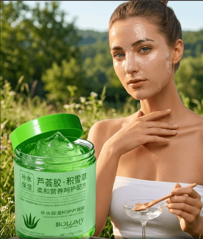 Aloe Vera Gel, Kasvovoide, Raikastava Aloe Vera Gel Sopii Miehille Ja Naisille, Sopii Kaikille Ihotyypeille, Rikas Aloe Vera -Aineista, Ihosta Huollella ja-1