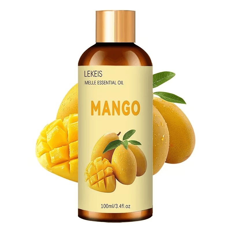 100ml/3.4fl.oz Mango Eeteriöljy, Korkealaatuinen Kasviperäinen Eetteriöljy, Sopii Ihon ja Hiusten Hoitoon, Kosteuttava ja Hydratoiva, Ihanteellinen Kropan Hierontaan-1