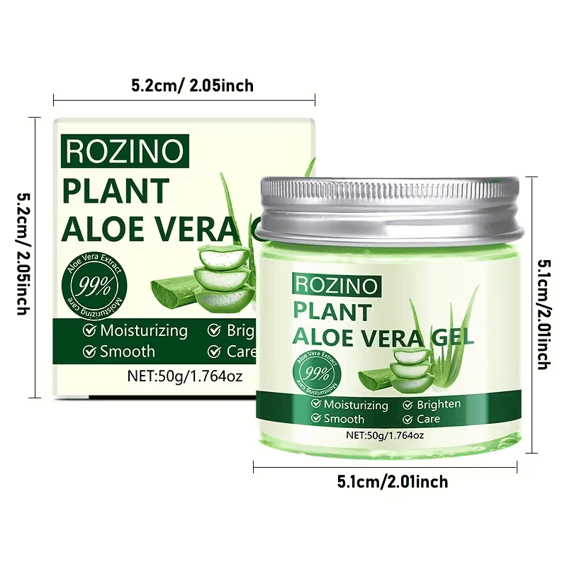 Aloe Geeli Kosteusvoide - Luonnollinen Aloeuutetta, Vahva, Sopii Kasvoille, Keholle, Hiuksille, Jaloille, Ajeltovälein ja Kynsille, Ihanteellinen Herkälle Iholle, -Herkkä Ihotyypeille-3