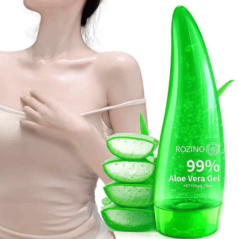 120g Aloe Vera Geeli Kasvot ja Niska Hoito Voimakas Kostutus, Kosteusvoide, Pehmeä ja Hellävarainen, Sopii Niskalle, Kasvoille, Miehille ja Naisille-2