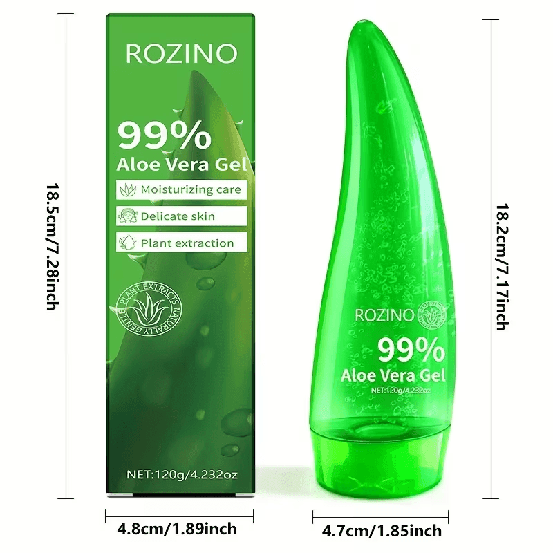 120g Aloe Vera Geeli Kasvot ja Niska Hoito Voimakas Kostutus, Kosteusvoide, Pehmeä ja Hellävarainen, Sopii Niskalle, Kasvoille, Miehille ja Naisille-4
