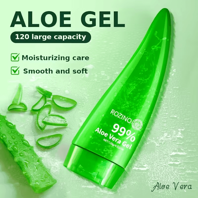 120g Aloe Vera Geeli Kasvot ja Niska Hoito Voimakas Kostutus, Kosteusvoide, Pehmeä ja Hellävarainen, Sopii Niskalle, Kasvoille, Miehille ja Naisille-5