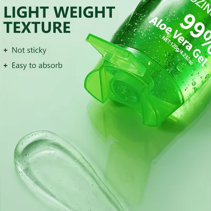 120g Aloe Vera Geeli Kasvot ja Niska Hoito Voimakas Kostutus, Kosteusvoide, Pehmeä ja Hellävarainen, Sopii Niskalle, Kasvoille, Miehille ja Naisille-6