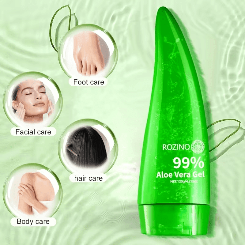 120g Aloe Vera Geeli Kasvot ja Niska Hoito Voimakas Kostutus, Kosteusvoide, Pehmeä ja Hellävarainen, Sopii Niskalle, Kasvoille, Miehille ja Naisille-8