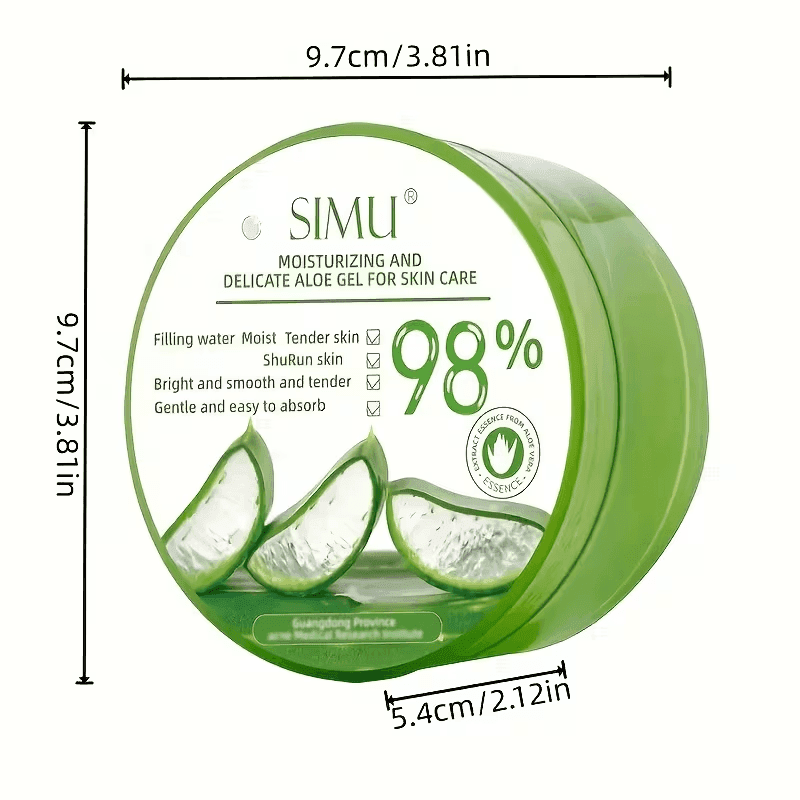 300g Aloe Vera Geeli Hydratoiva Kostuttava Rauhoittava Kosteusvoide Miehille ja Naisille, Kasvovoide Kostuttava ja Ravitseva-4