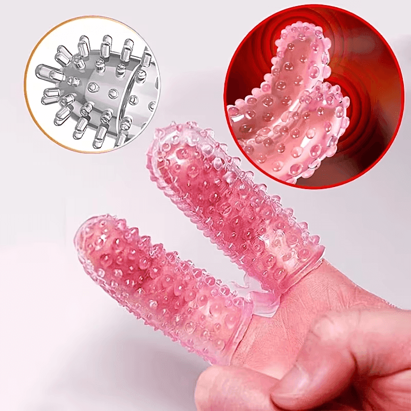 Female Masturbation Finger Sleeve, Fetish Wolf Fang Finger Sleeve, G-Spot Stimulation Adult Toy, BDSM Teasing and Stimulation Prop, SM Sensory Play Accessory,-5
