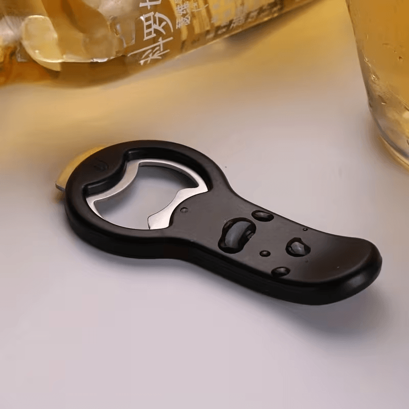Bottle Opener with Magnetic Cap 2 in 1 Catcher Attached to Refrigerator for Easy Storage Beer Opener-1