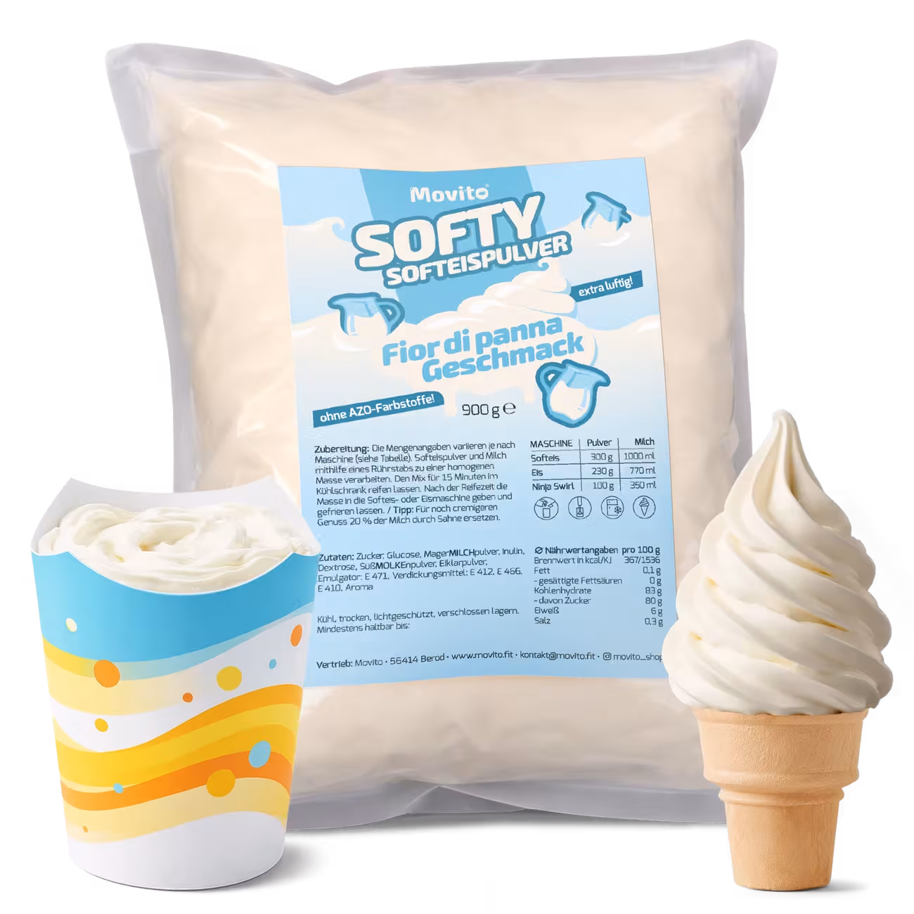 SOFTY Soft Ice Cream Powder Fior Di Panna-1