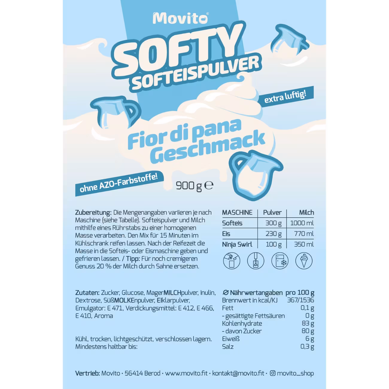 SOFTY Soft Ice Cream Powder Fior Di Panna-4