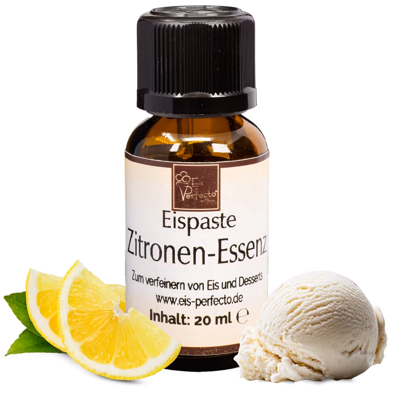Lemon Essence Ice Paste 20ml | Flavor Paste for Ice Cream with Intense Lemon Ice Cream Flavor | Flavoring for Ice Cream, Sorbet, Desserts & Milkshakes | Ice C-1