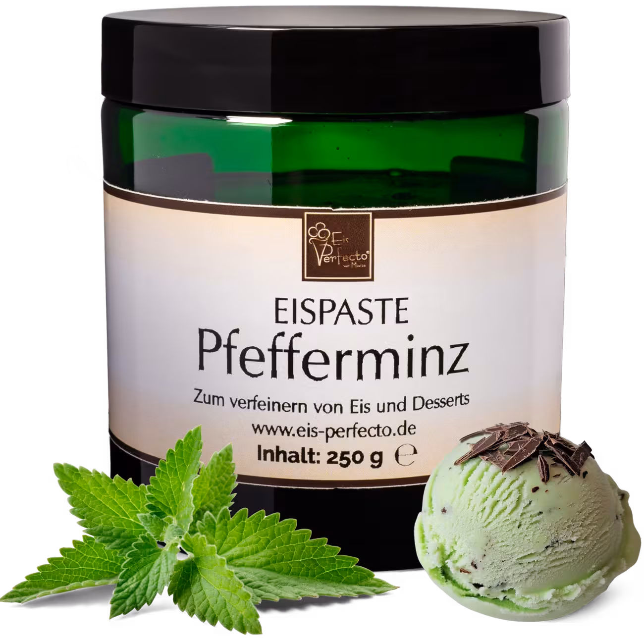 Peppermint Ice Cream Paste 250g | Flavor Paste for Ice Cream with Fresh Peppermint Ice Cream Flavor | Flavoring for Ice Cream, Desserts & Milkshakes | Ice Cre-1