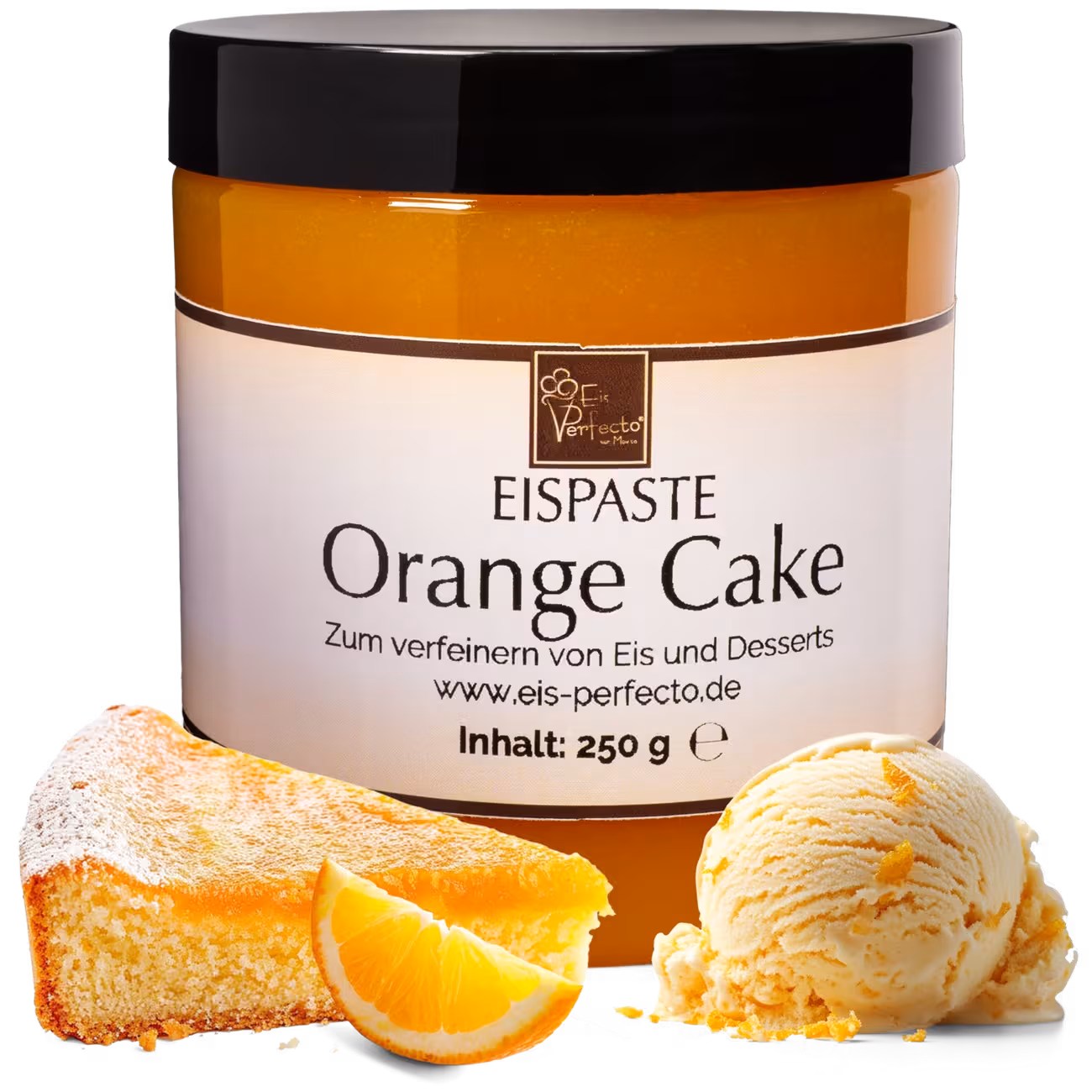 Orange Cake Ice Cream Paste 250g | Flavoring Paste for Ice Cream with Orange Cake Ice Cream Flavor | Flavoring for Ice Cream, Desserts & Milkshakes | Ice Crea-1